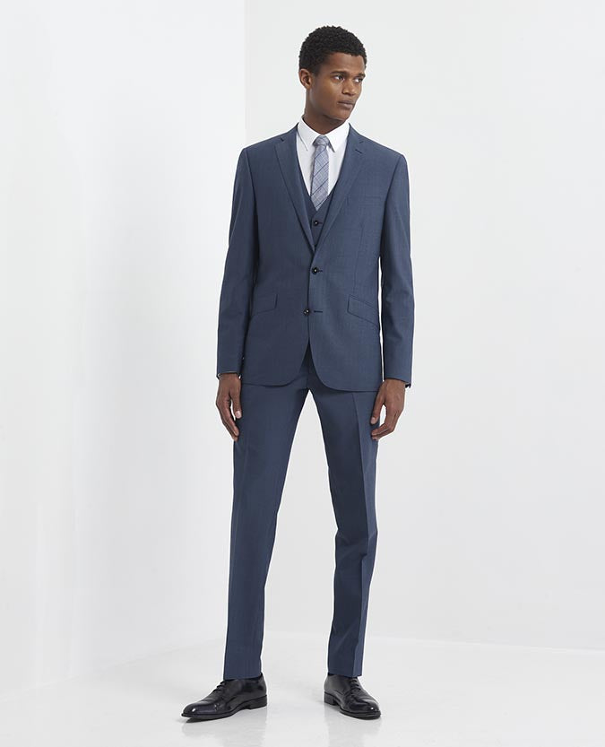 Tapered Fit Wool-Rich Mix and Match Performance Suit