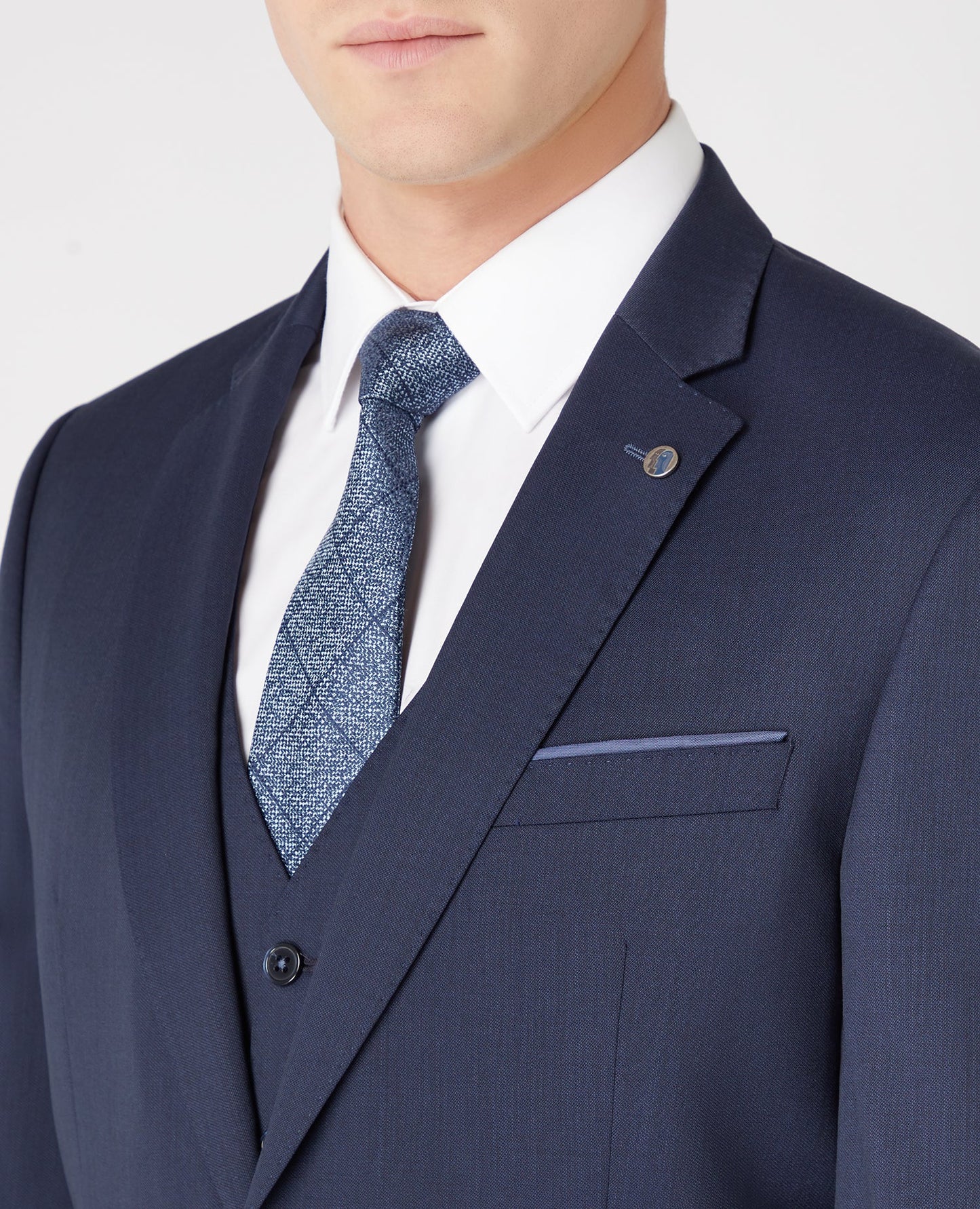 Tapered Fit Wool-Blend Mix and Match Suit Jacket