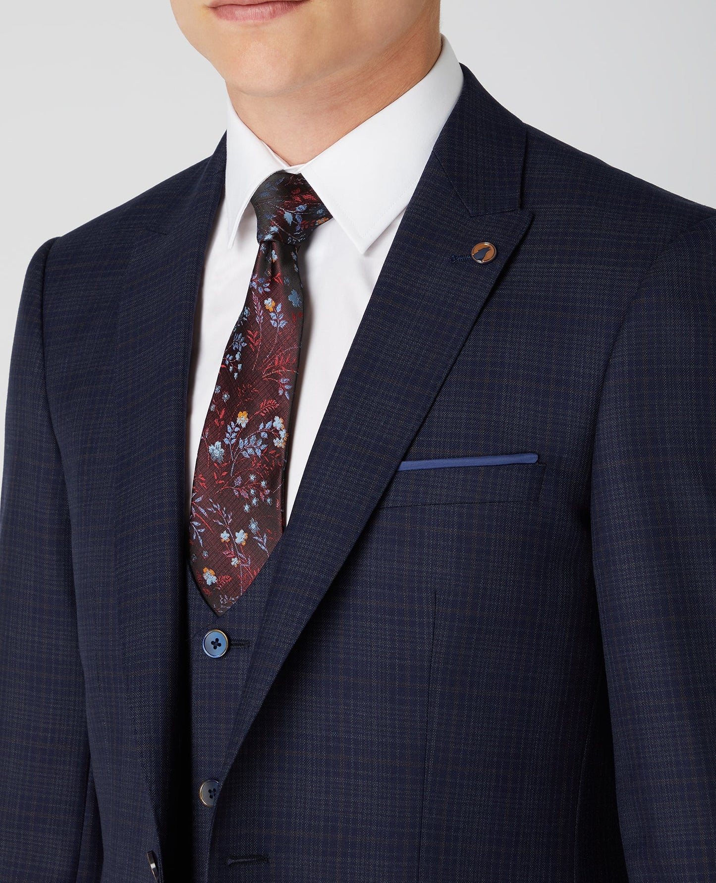 X-Slim Fit Checked Wool-Rich Mix and Match Suit Jacket