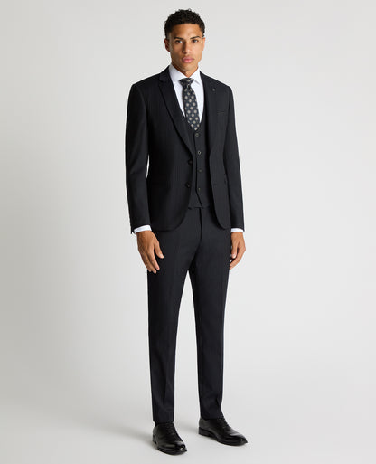 Slim Fit Pinstripe Wool Rich Suit