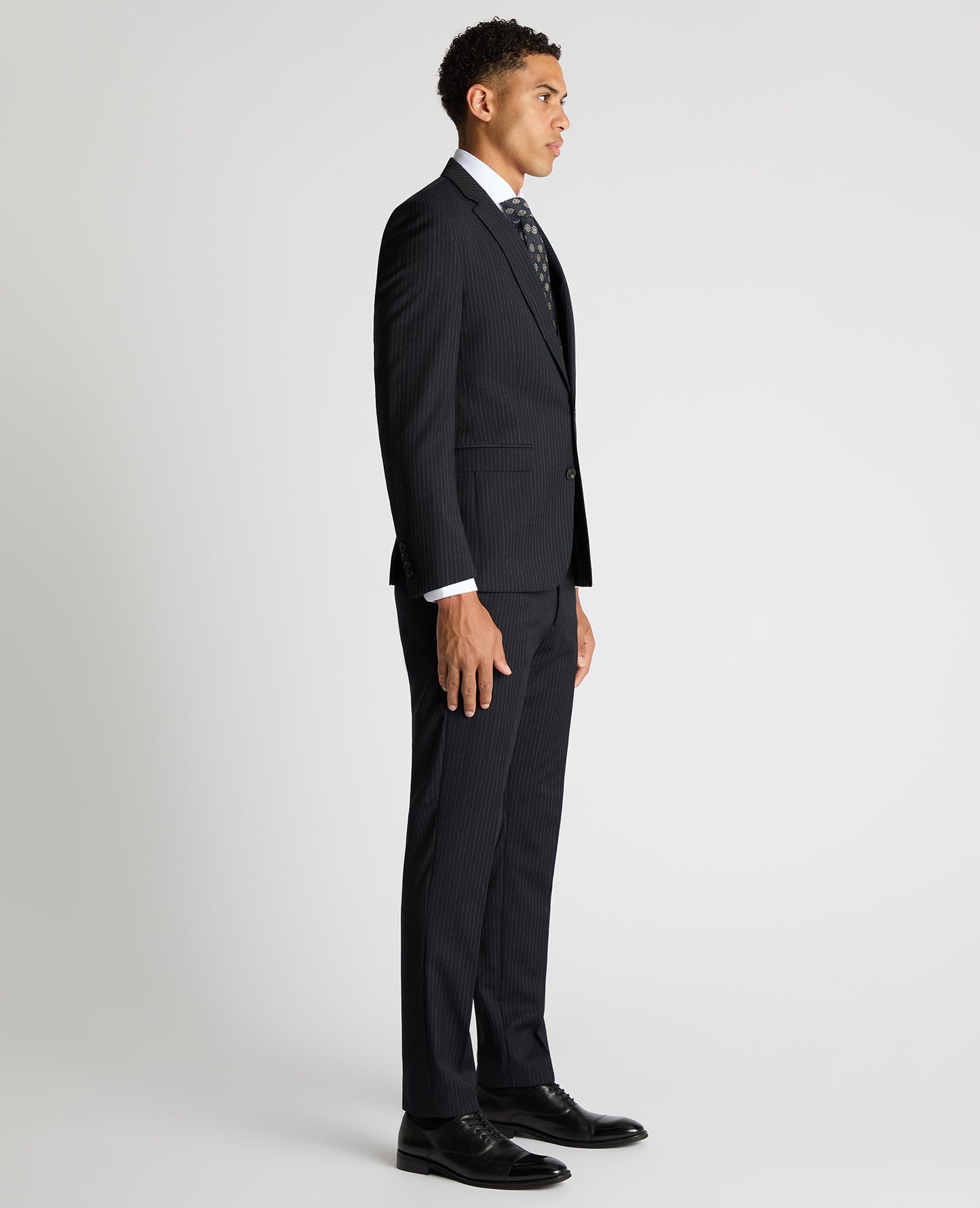 Slim Fit Pinstripe Wool Rich Suit