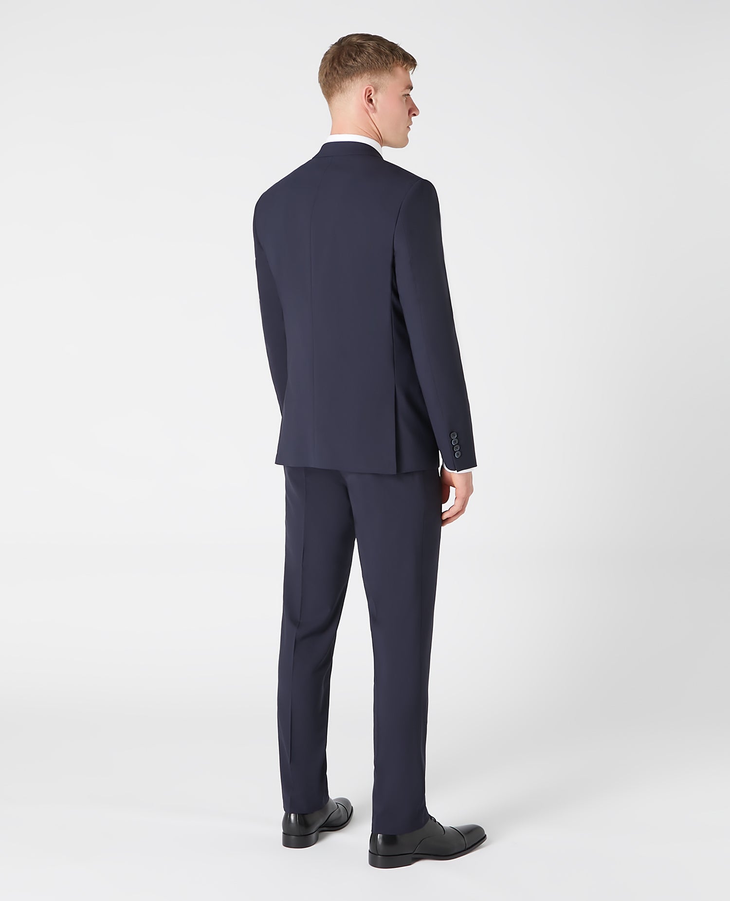 Tapered fit wool blend stretch mix and match suit jacket