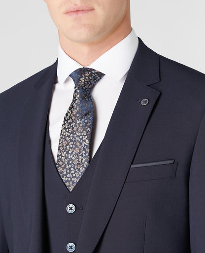 Tapered fit wool blend stretch mix and match suit jacket