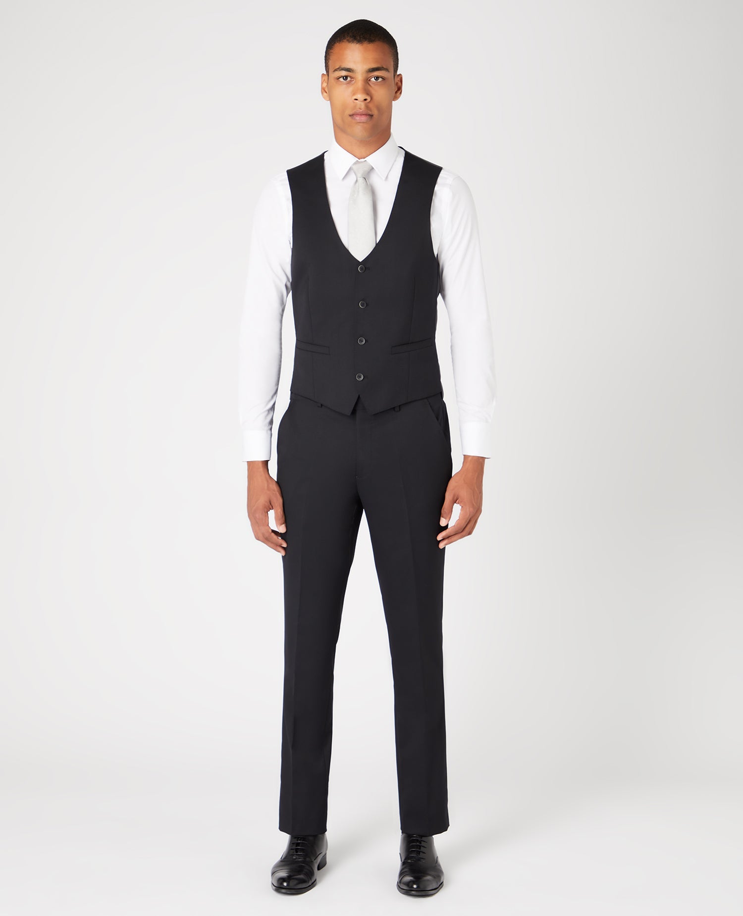 Slim Fit Wool-Blend Stretch Mix and Match Waistcoat