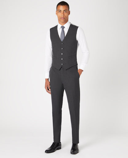 Tapered Fit Polyviscose Stretch Waistcoat