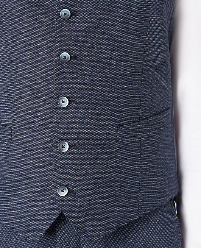 Tapered Fit Wool-Rich Mix and Match Suit Waistcoat