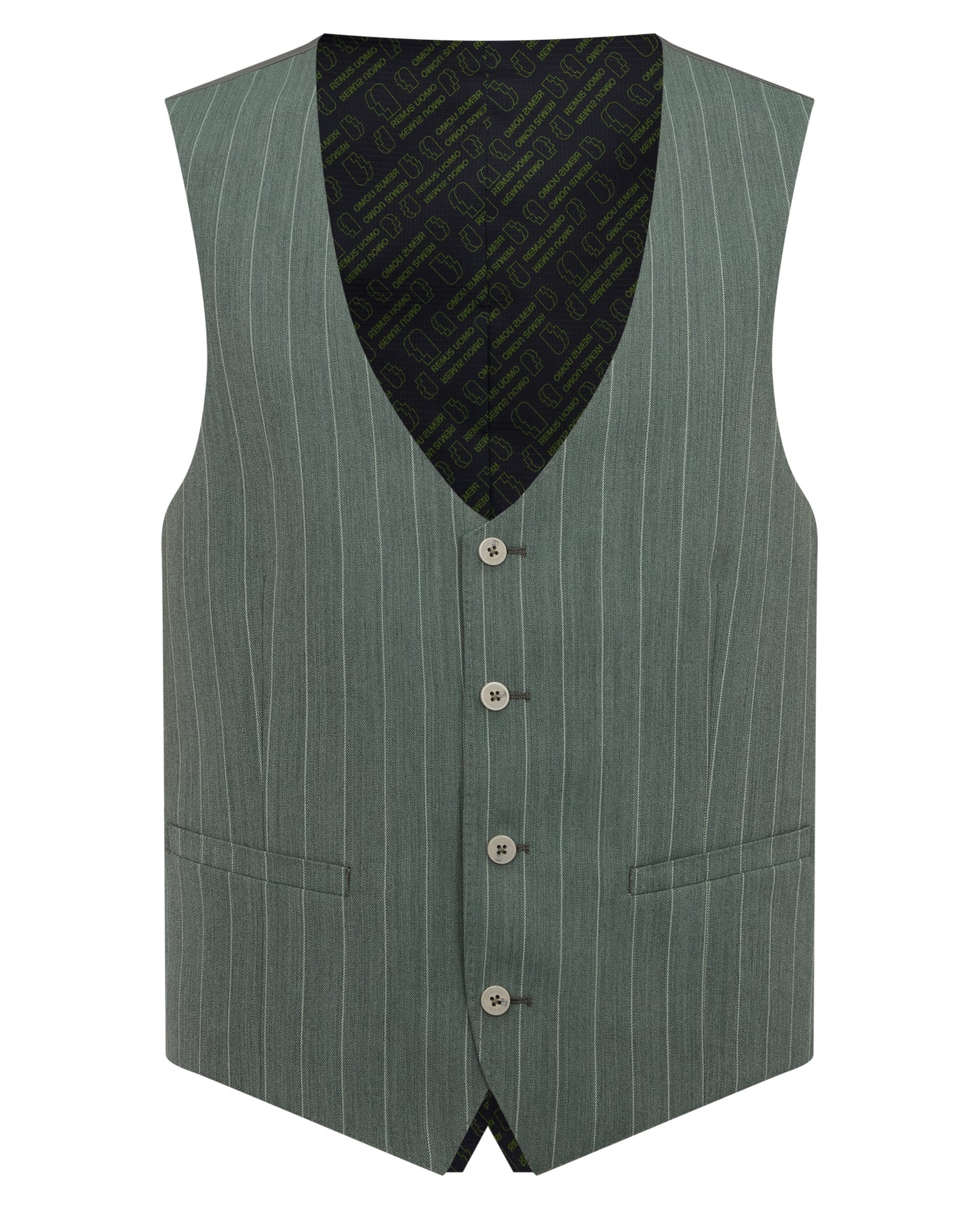 Slim fit wool blend stretch mix and match suit waistcoat