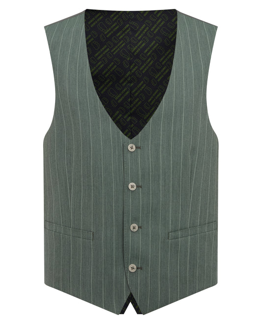 Slim fit wool blend stretch mix and match suit waistcoat