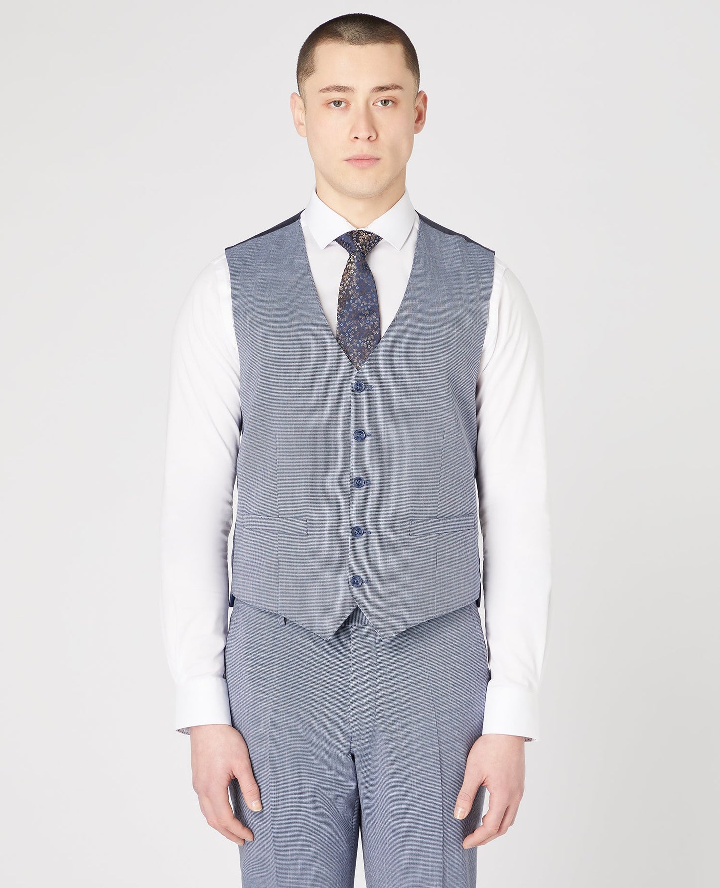 Tapered Fit Stretch Waistcoat