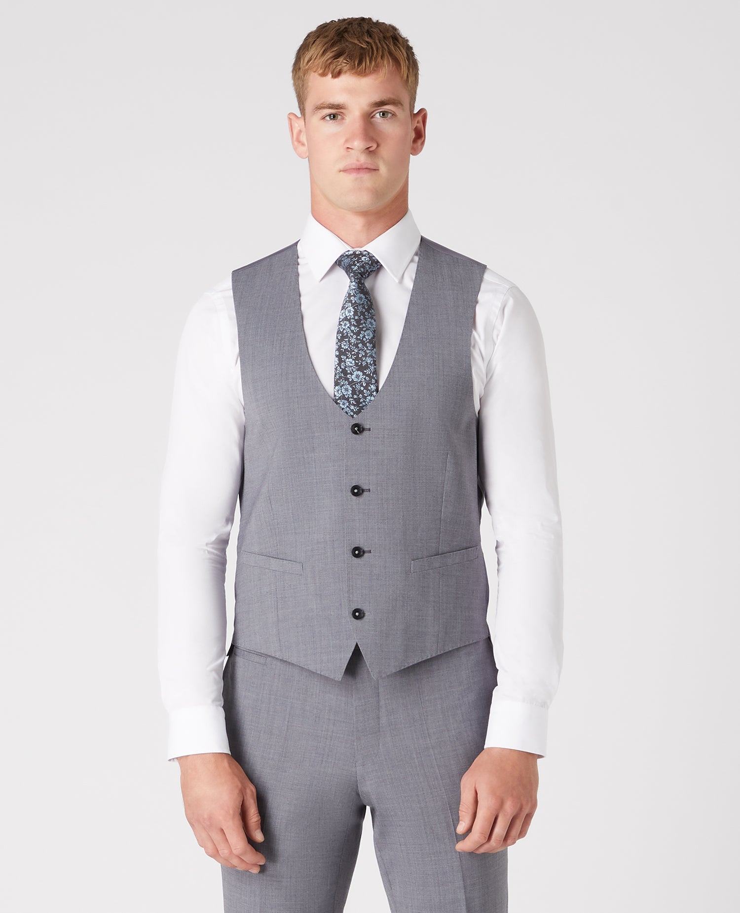 Slim Fit Wool-Rich Mix and Match Waistcoat