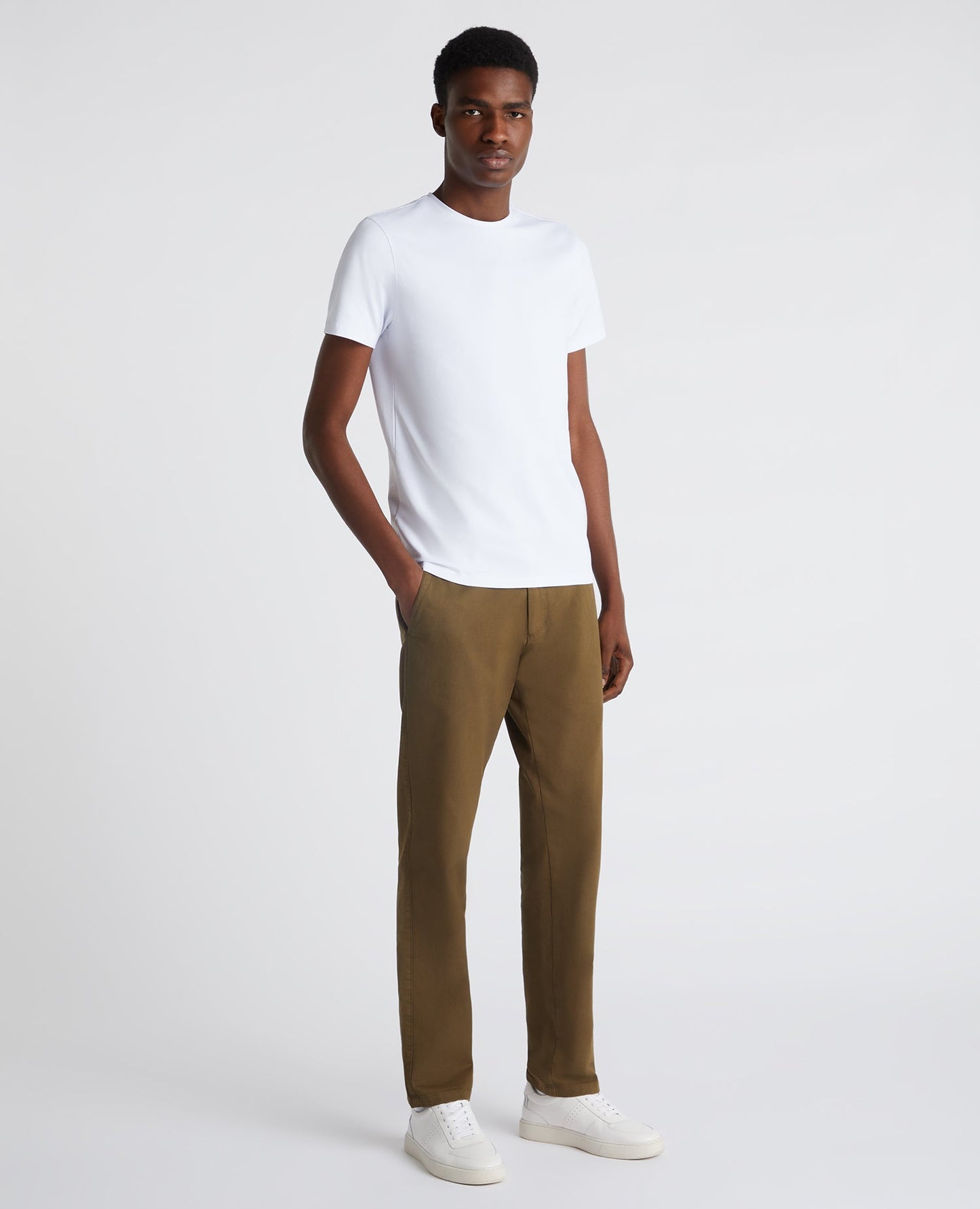 Slim Leg Cotton-Stretch Chino