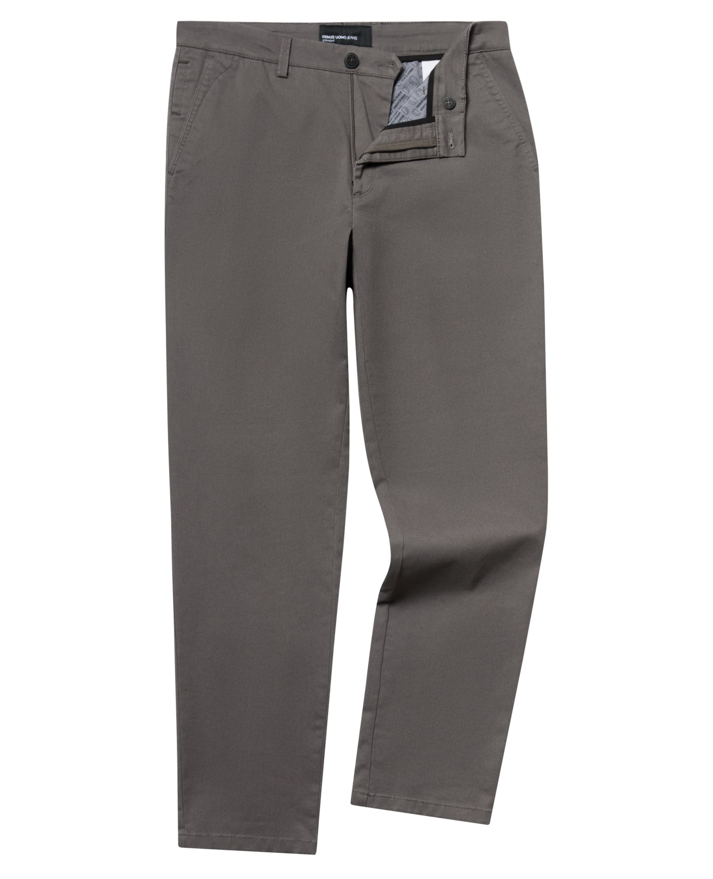 Straight Leg Cotton-Stretch Washed Chino