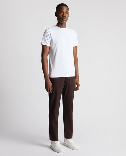 Straight Leg Cotton-Stretch Washed Chino