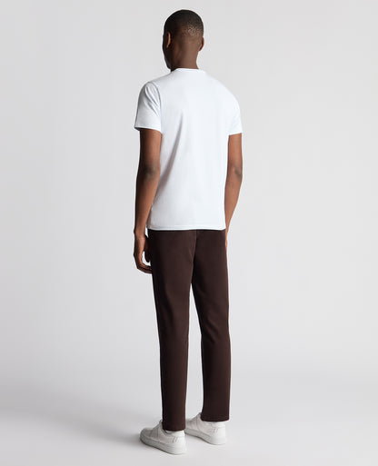 Straight Leg Cotton-Stretch Washed Chino