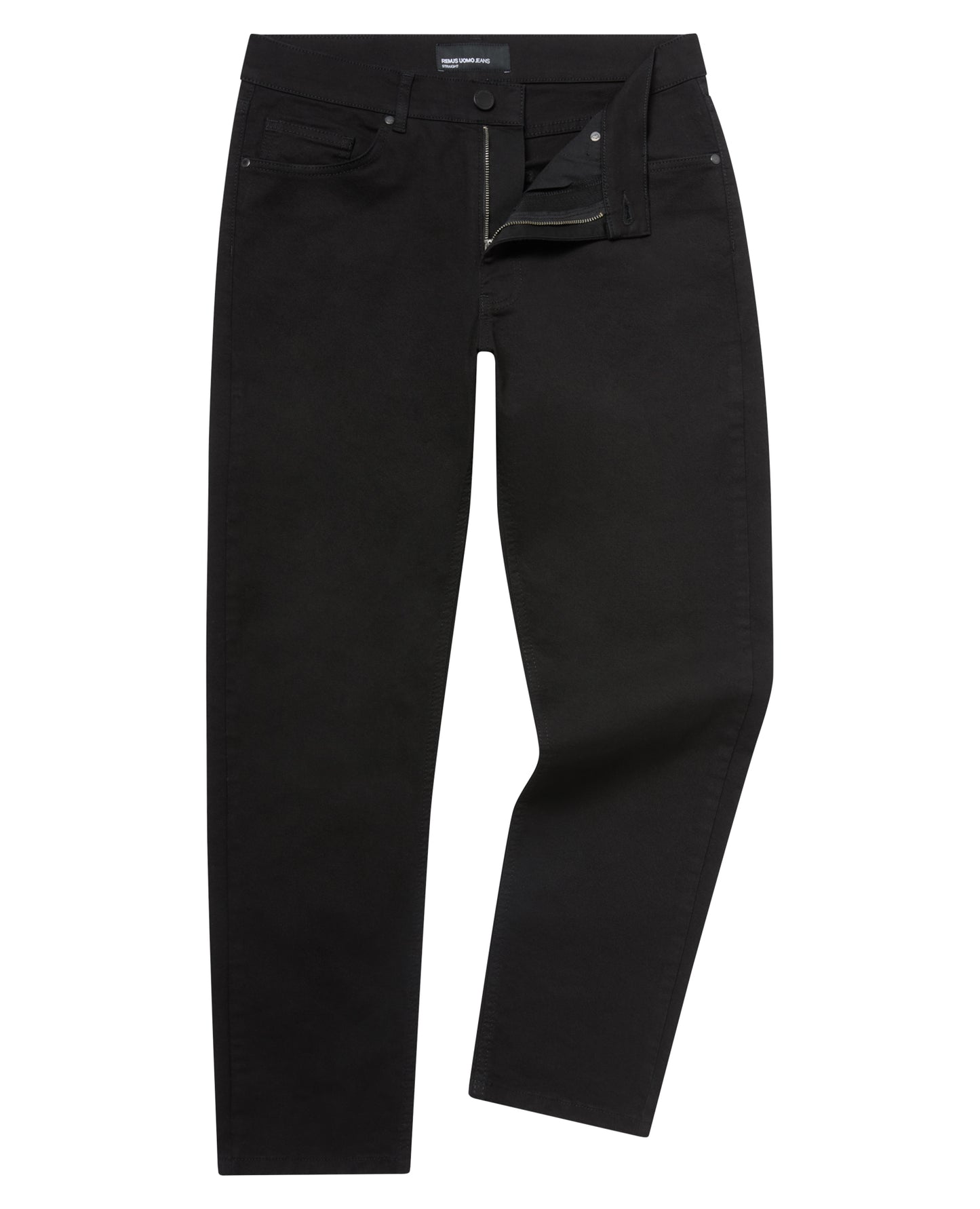 Straight Leg Cotton-Stretch Cropped Jean