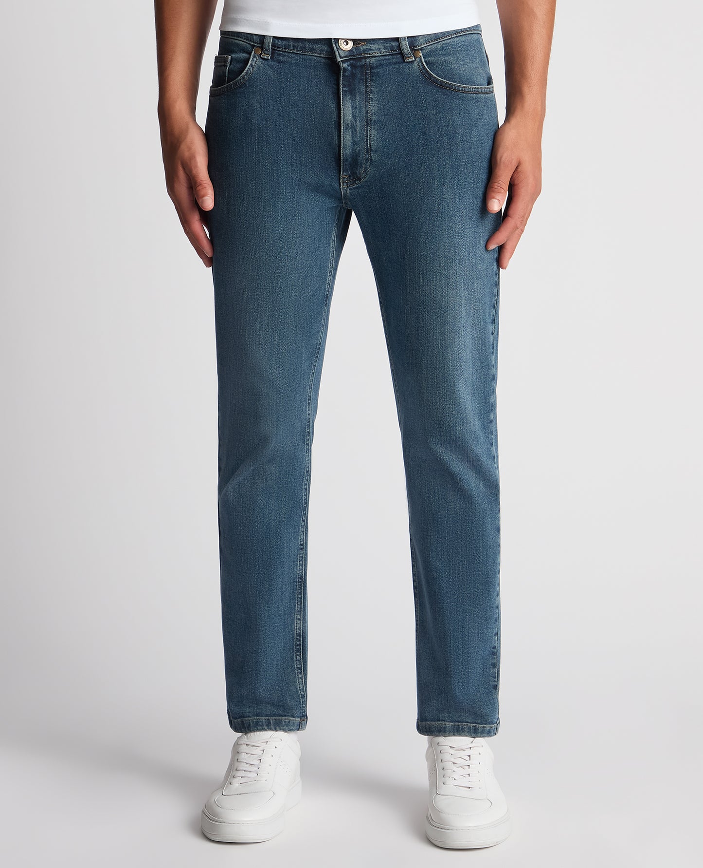 Roman Modern Straight Fit Cotton-Stretch Jean