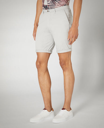 Slim Leg Cotton-Stretch Chino Short