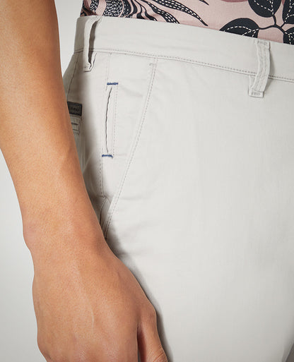 Slim Leg Cotton-Stretch Chino Short