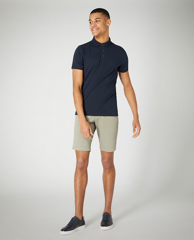 Slim Fit Cotton Stretch Chino Shorts