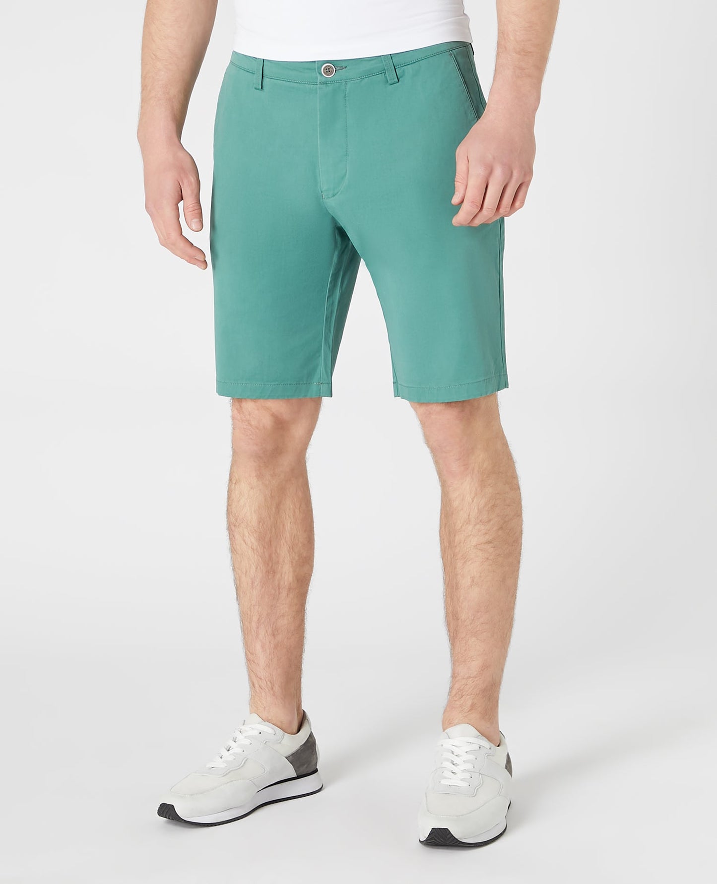 Slim Leg Cotton-Stretch Chino Short