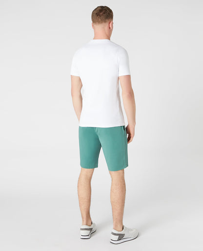 Slim Leg Cotton-Stretch Chino Short