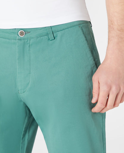 Slim Leg Cotton-Stretch Chino Short