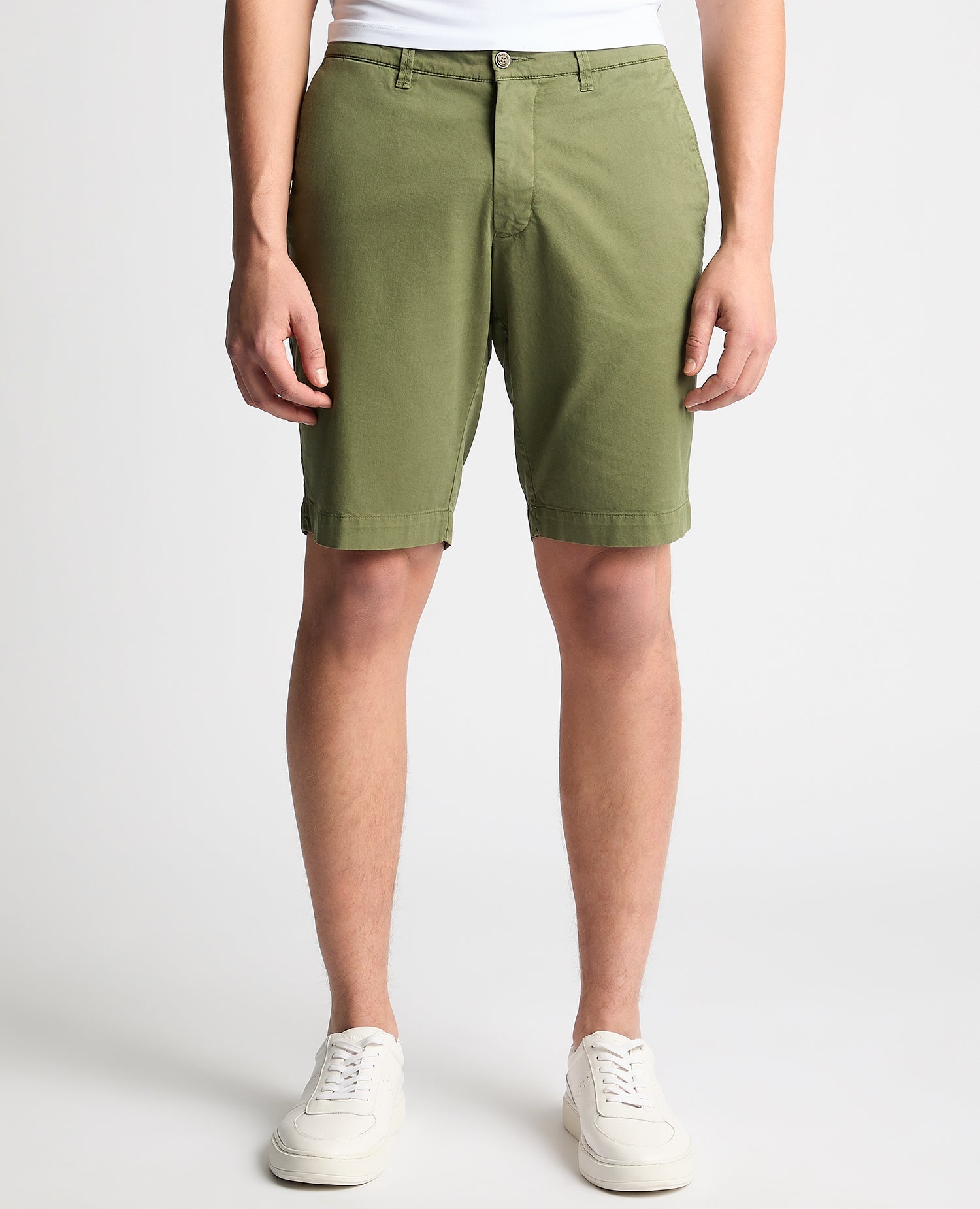 Slim Leg Cotton Stretch Chino Short