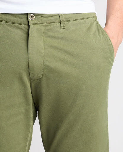 Slim Leg Cotton Stretch Chino Short