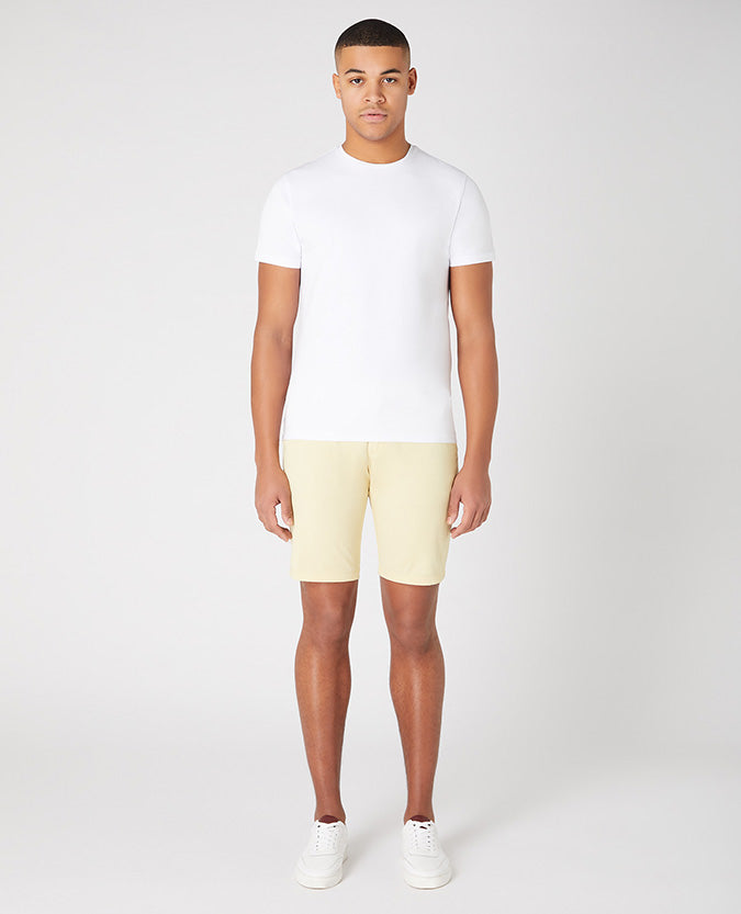 Slim Leg Cotton-Stretch Chino Short