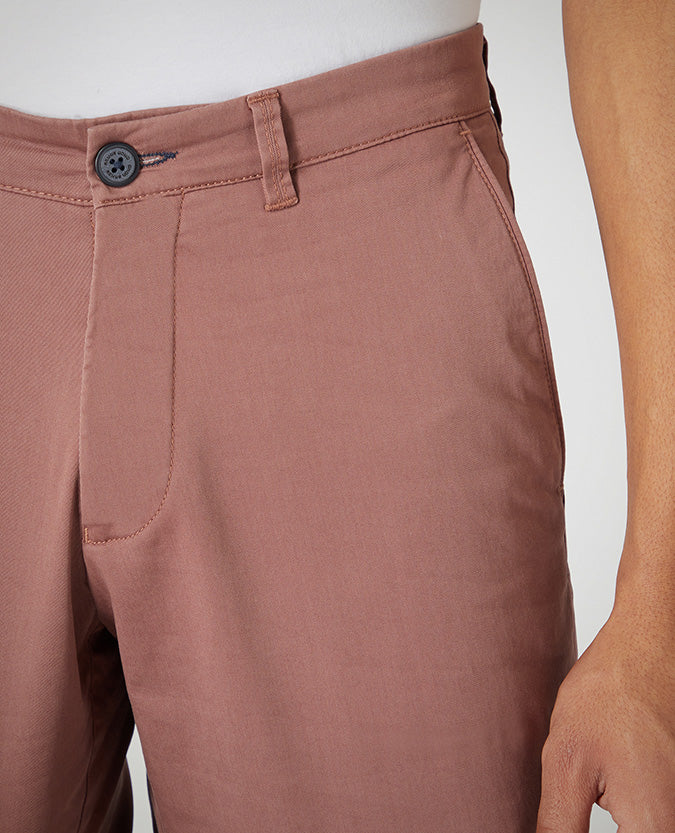 Slim Fit Cotton Stretch Chino Shorts