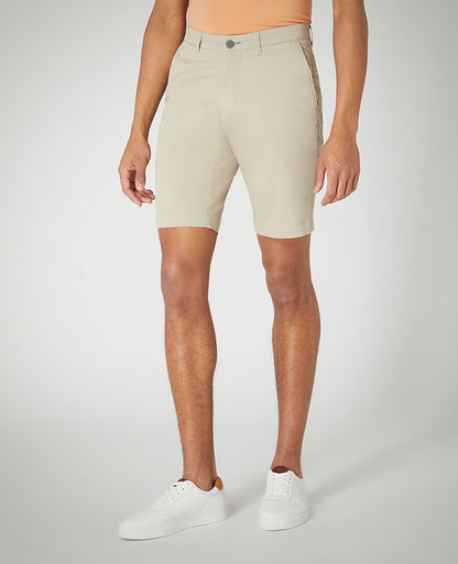 Slim Leg Cotton-Stretch Chino Short