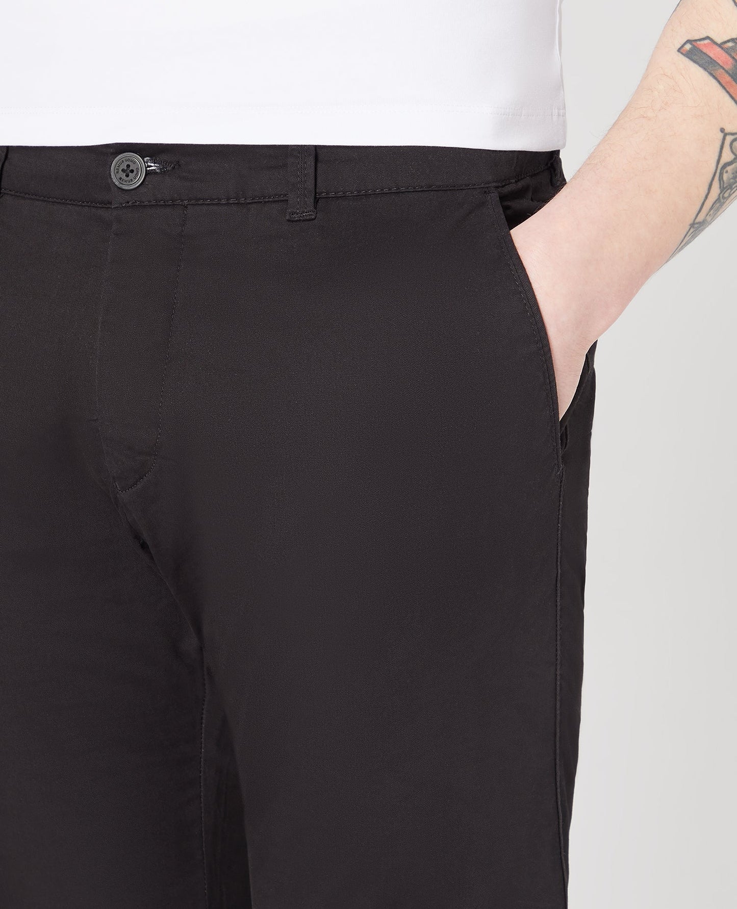 Slim Leg Cotton-Stretch Chinos