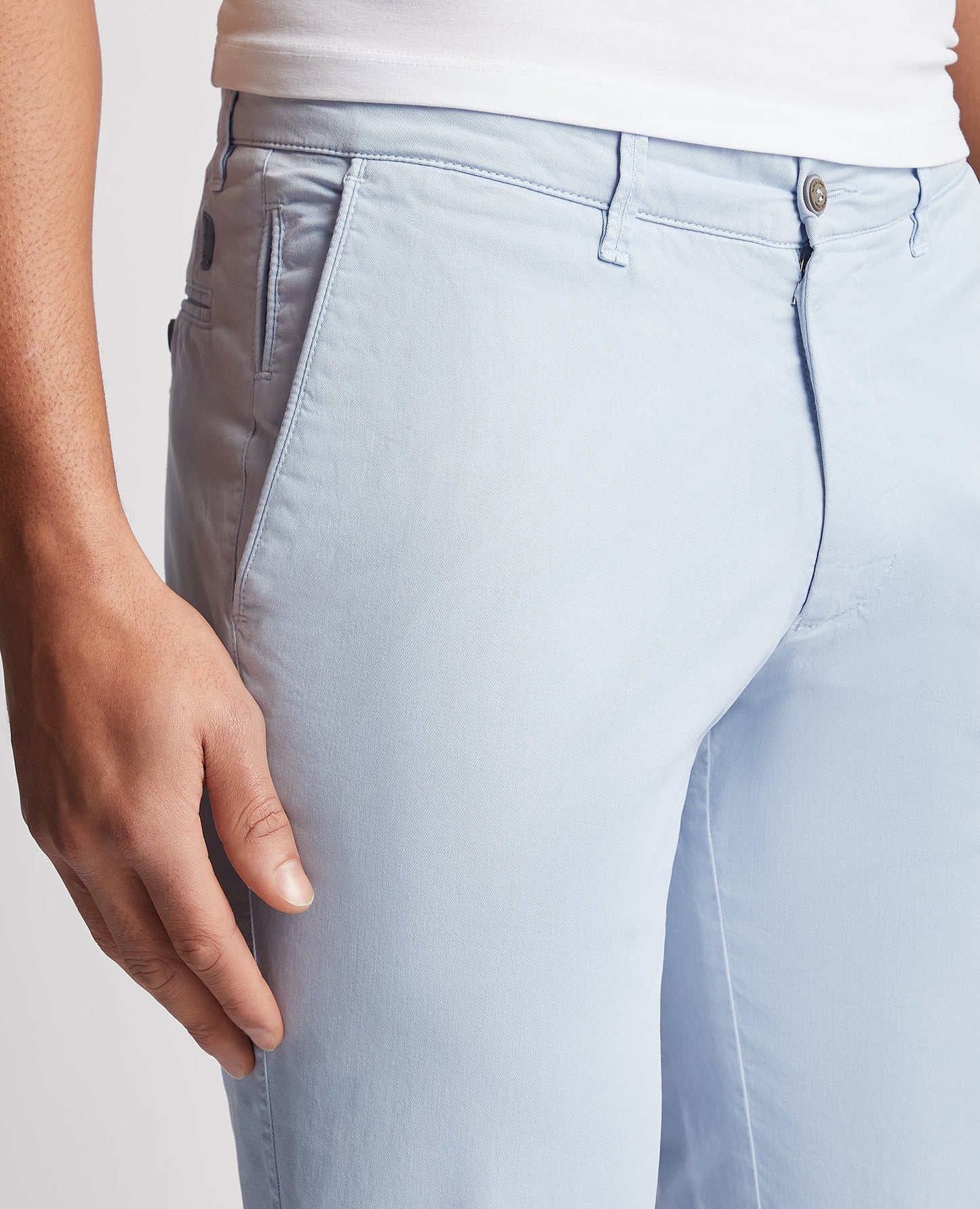 Slim Leg Cotton-Stretch Chinos