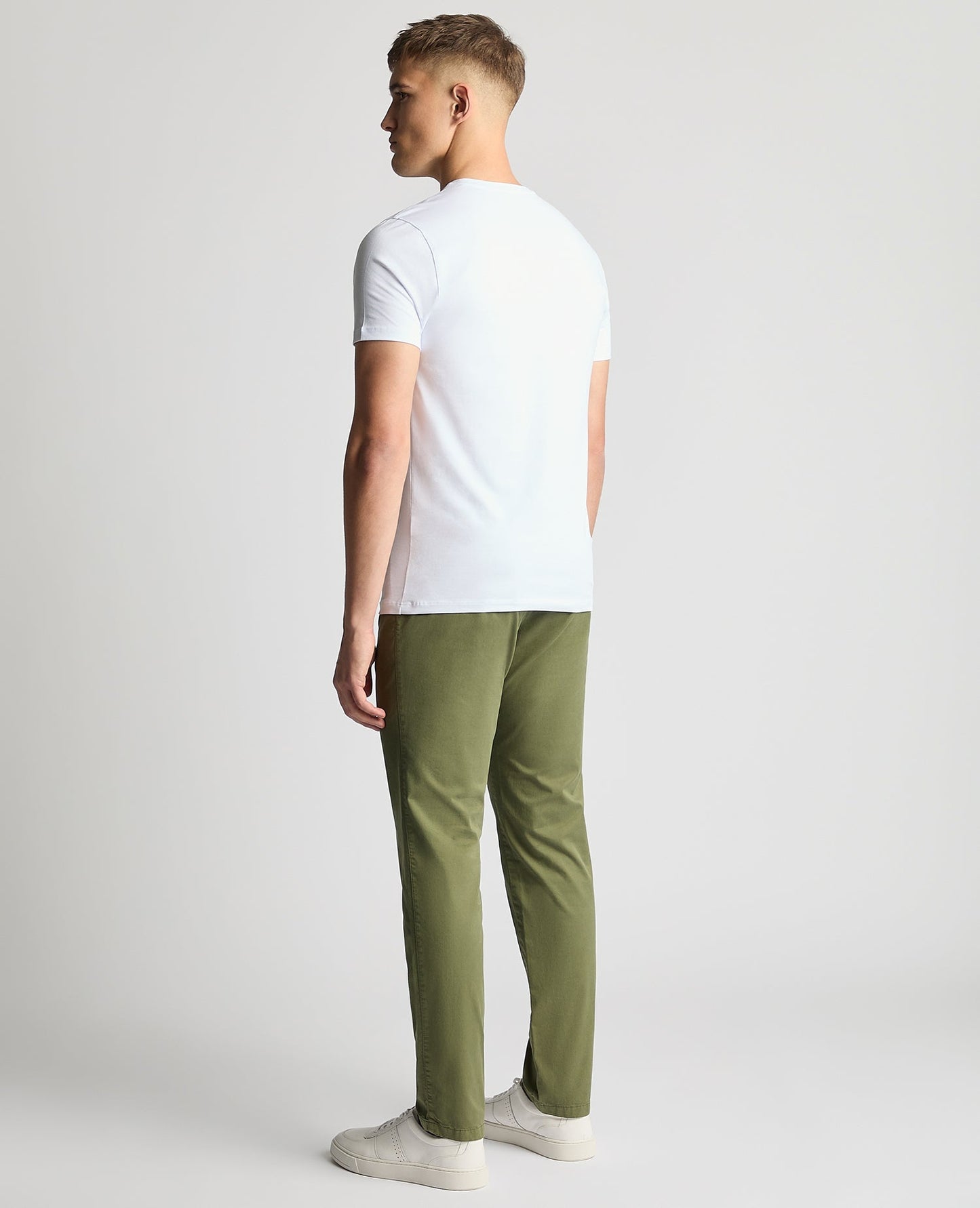 Slim Leg Cotton-Stretch Chinos