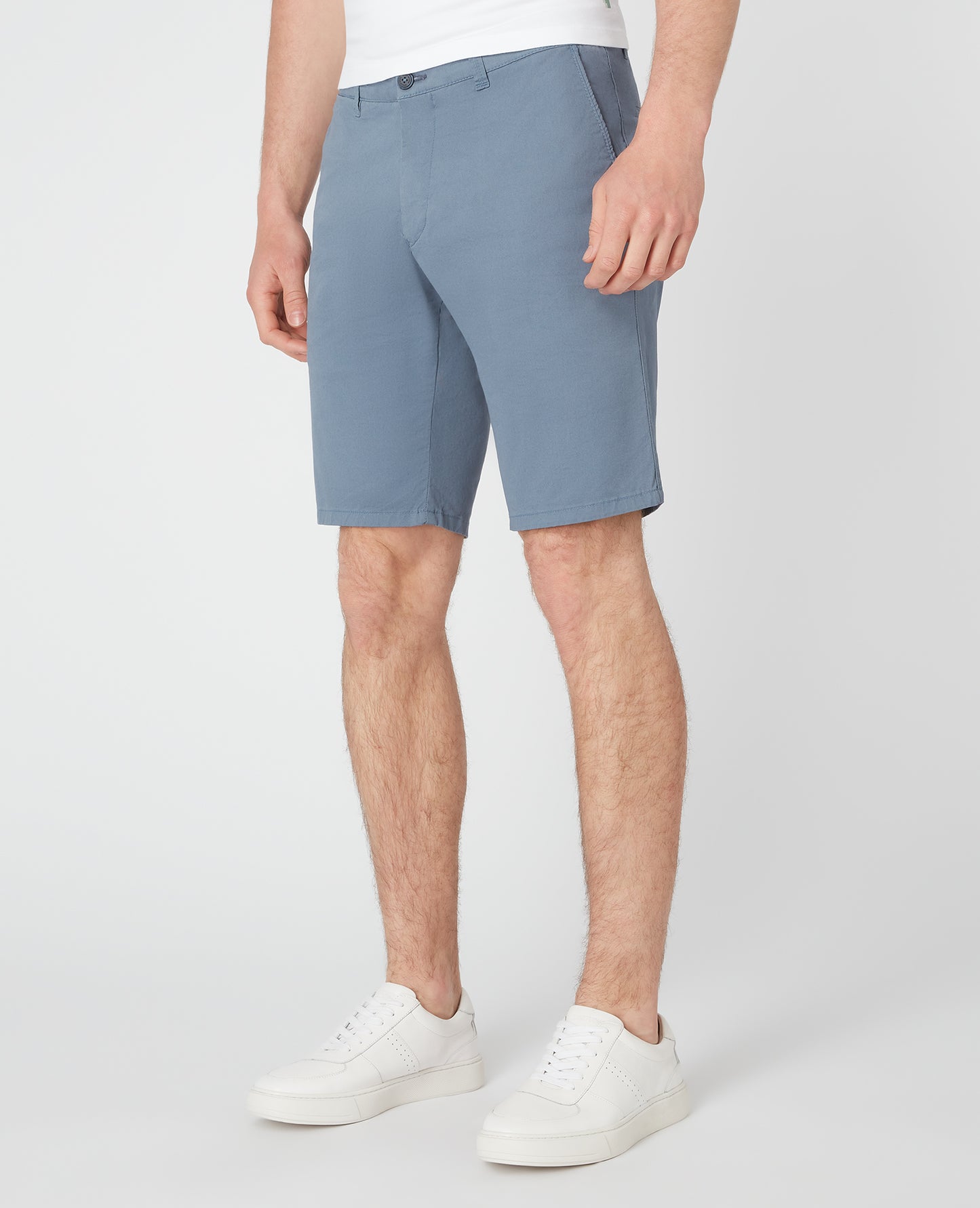 Slim Leg Cotton-Stretch Chino Short