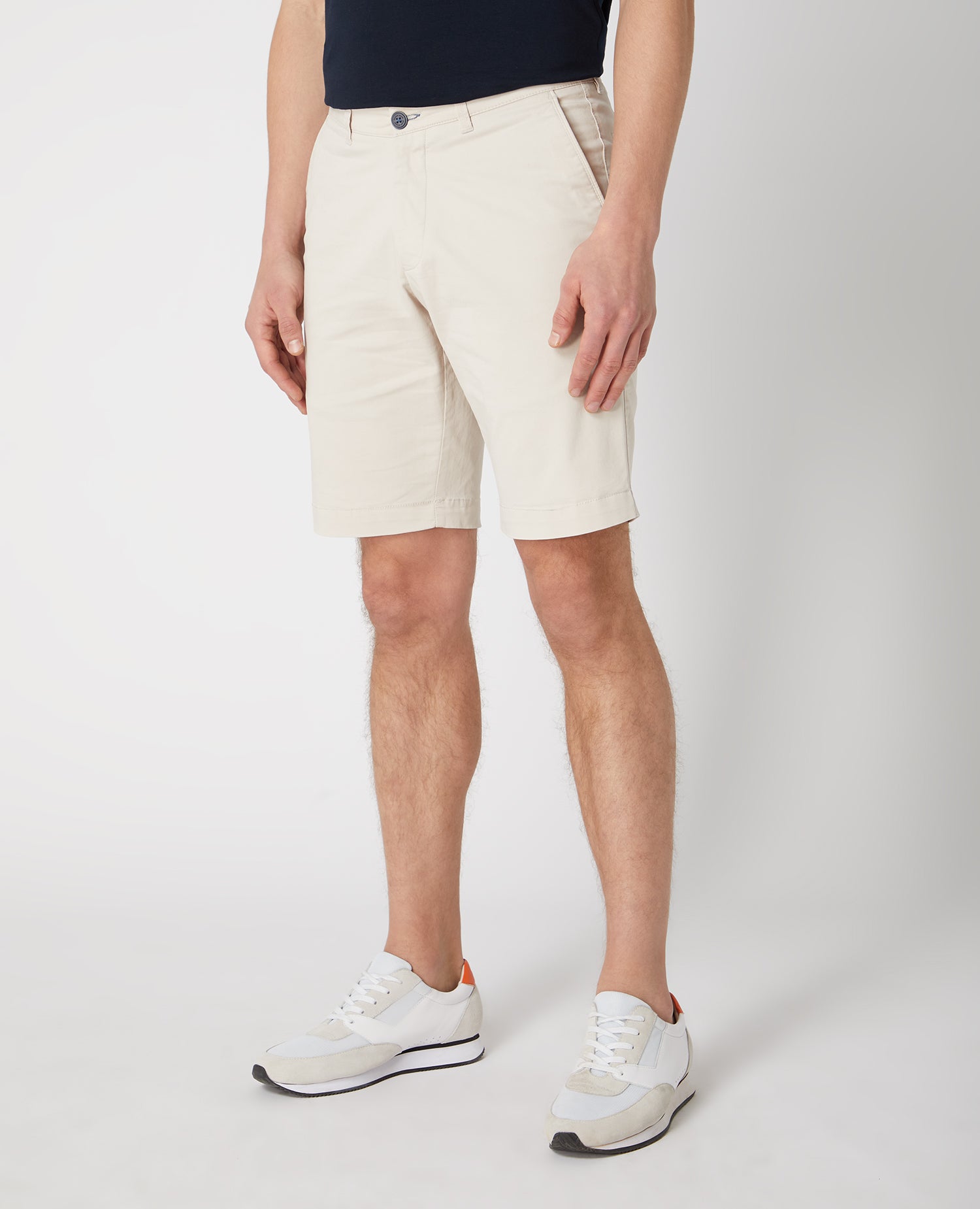 Slim Leg Cotton-Stretch Chino Short – Remus Uomo