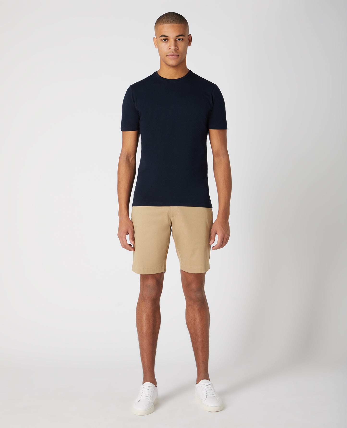 Slim Leg Cotton Stretch Chino Shorts