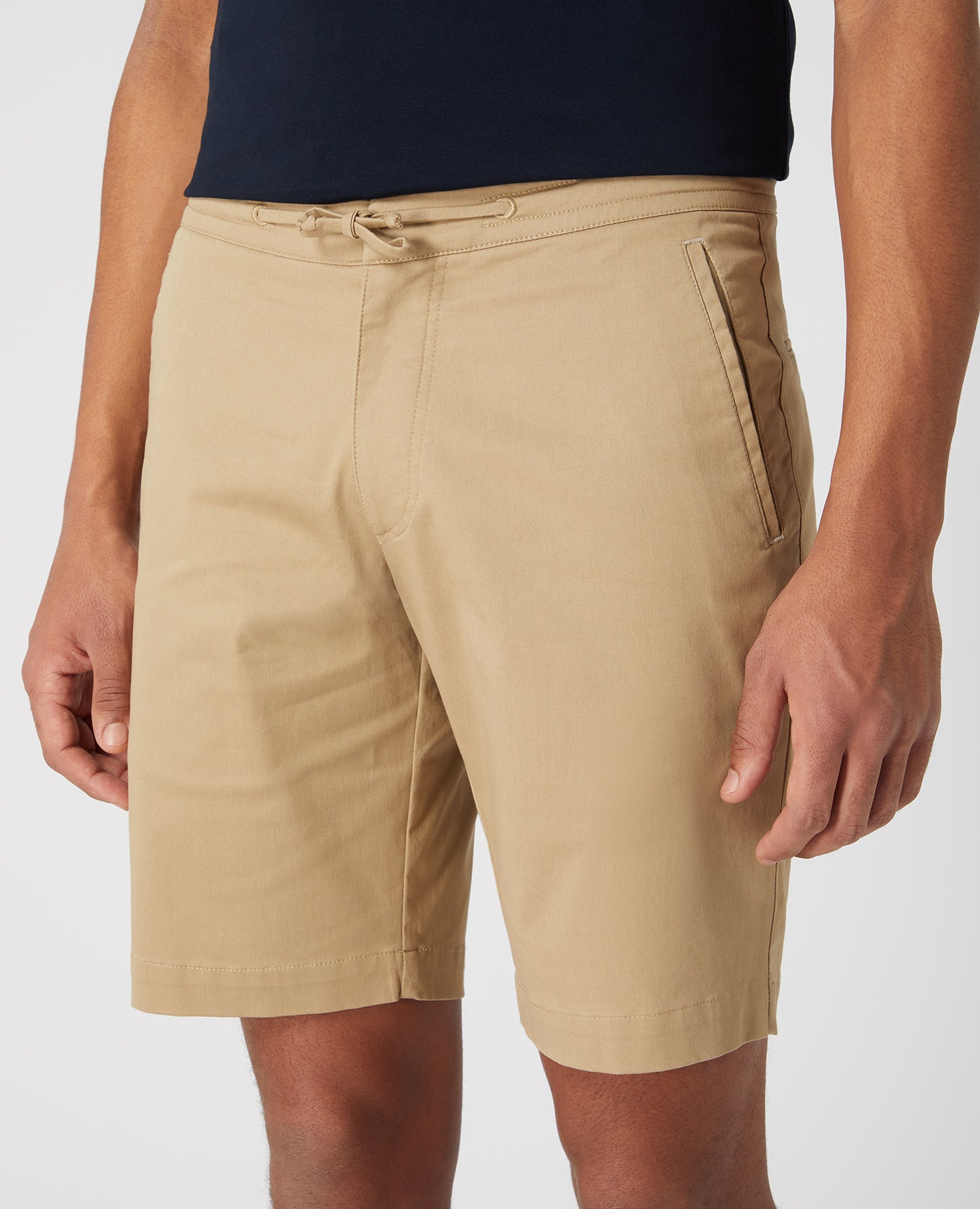 Slim Leg Cotton Stretch Chino Shorts