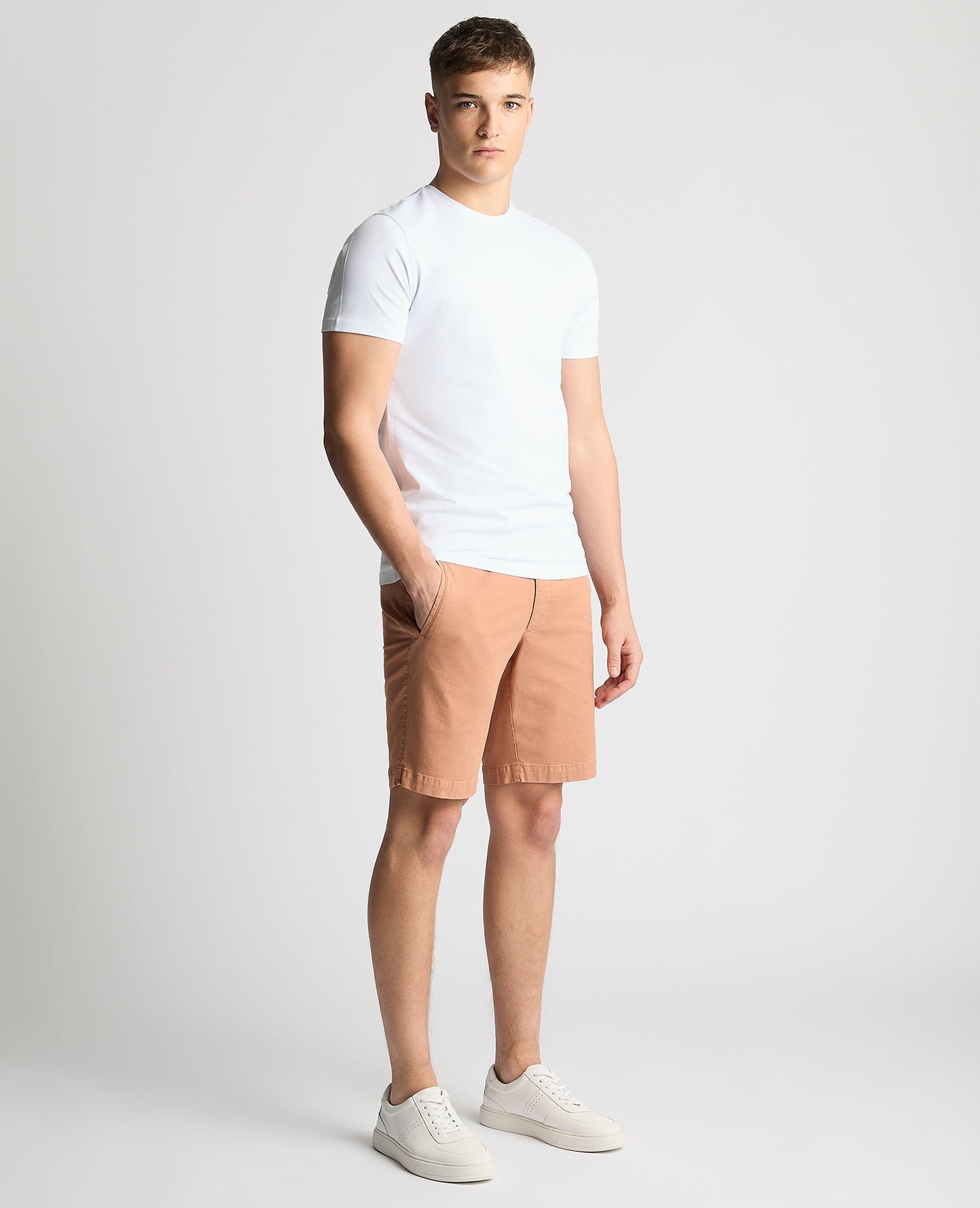 Slim Leg Tencel Stretch Chino Short