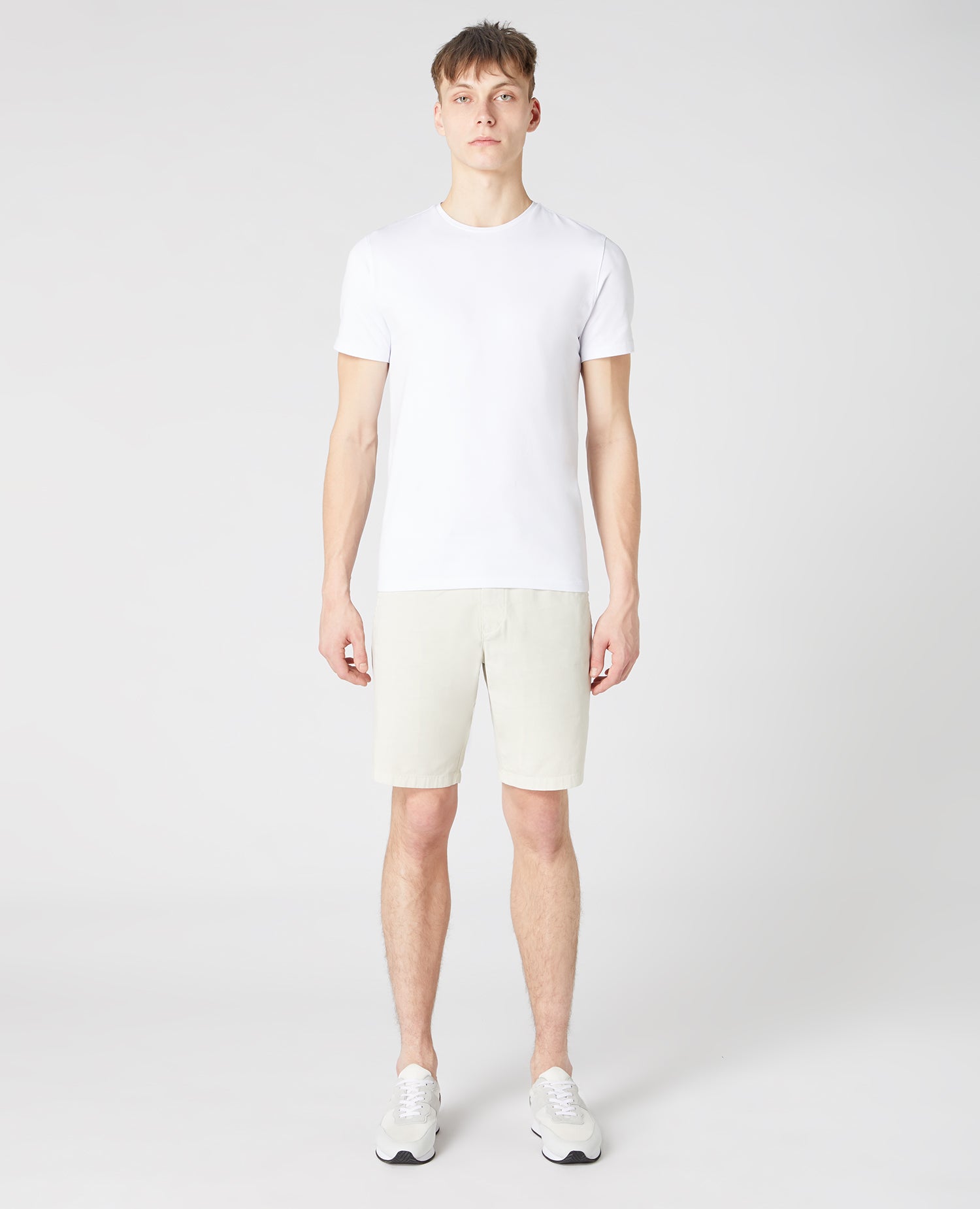 Slim Leg Tencel Stretch Chino Short