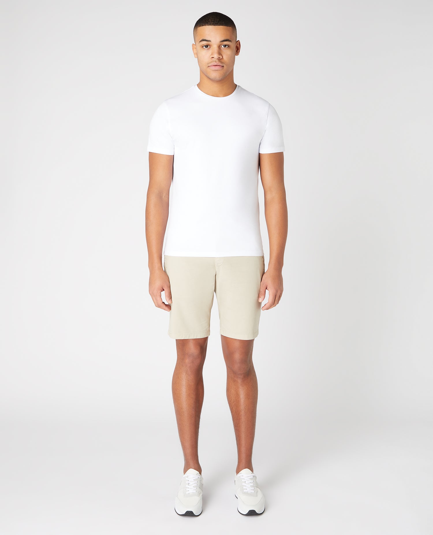 Slim Leg Tencel Stretch Chino Short