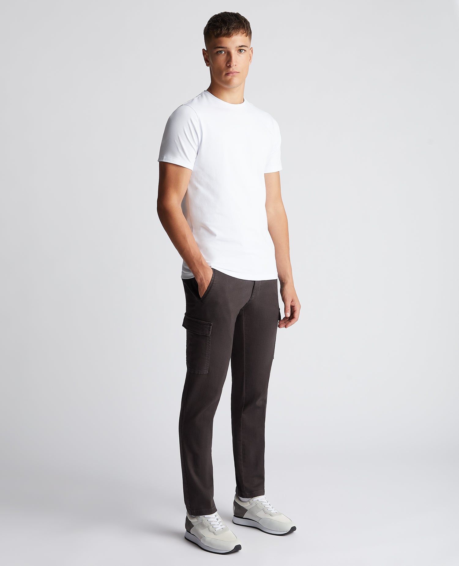 Slim Leg Stretch Cargo Trousers