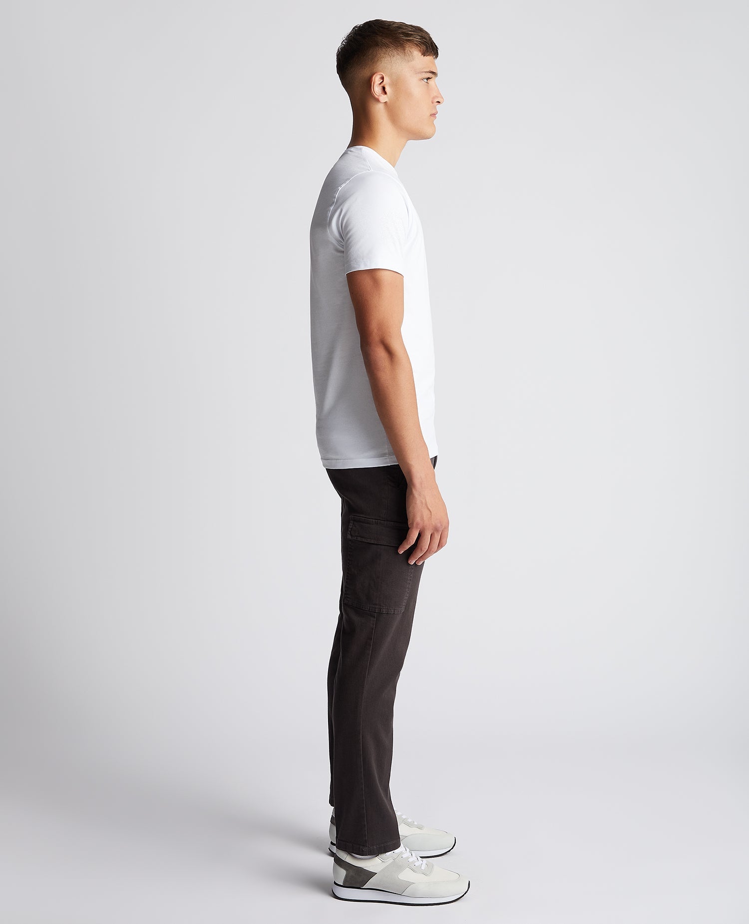 Slim Leg Stretch Cargo Trousers