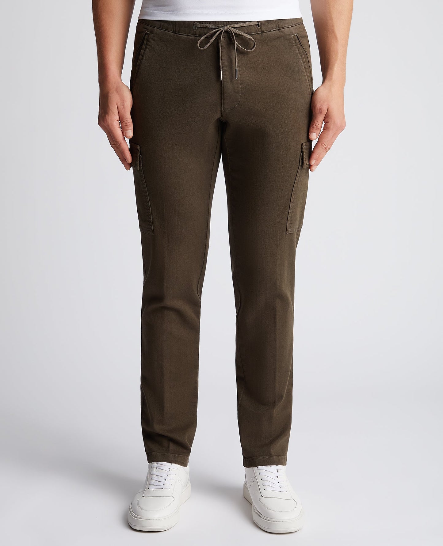 Slim Leg Stretch Cargo Trousers