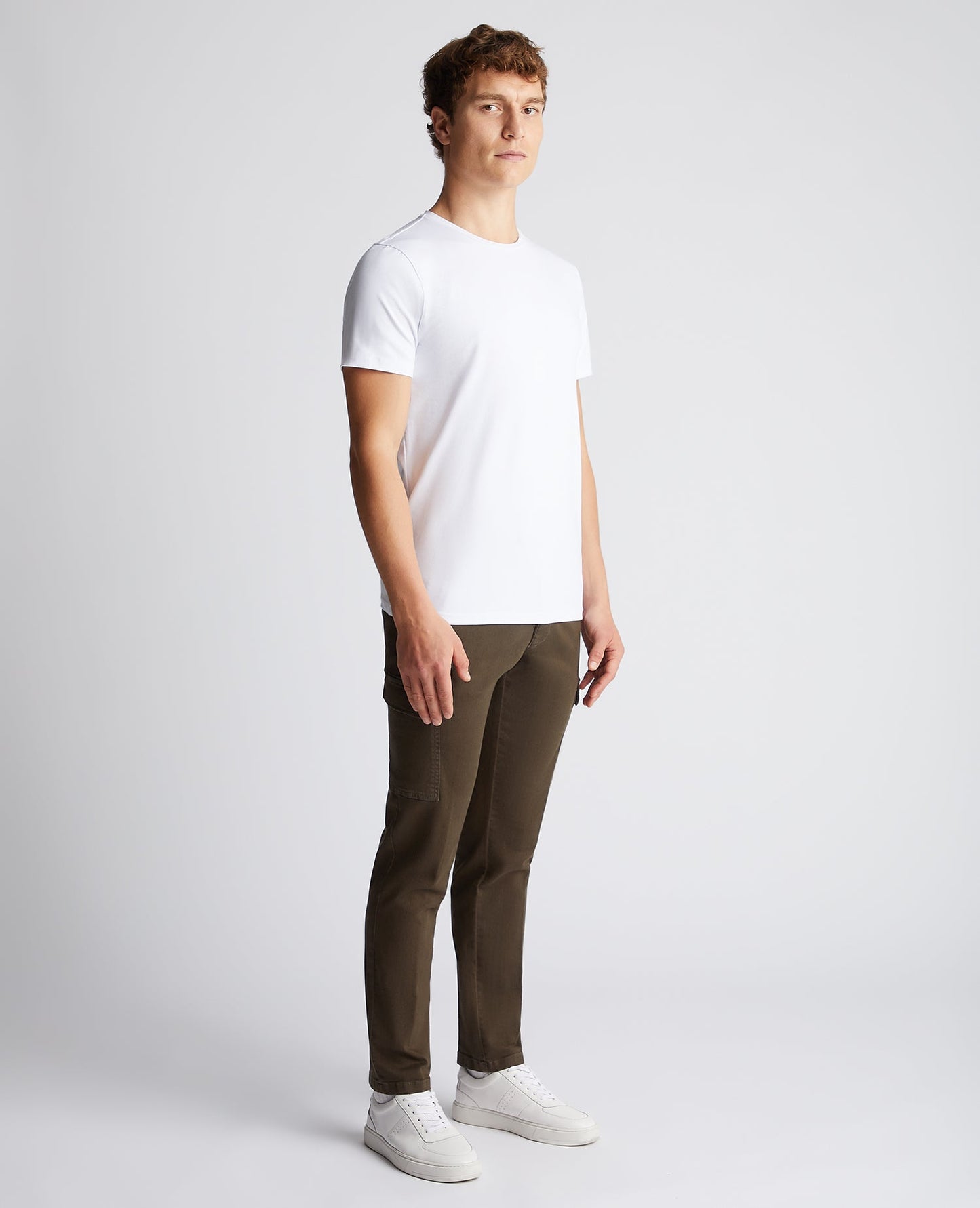 Slim Leg Stretch Cargo Trousers