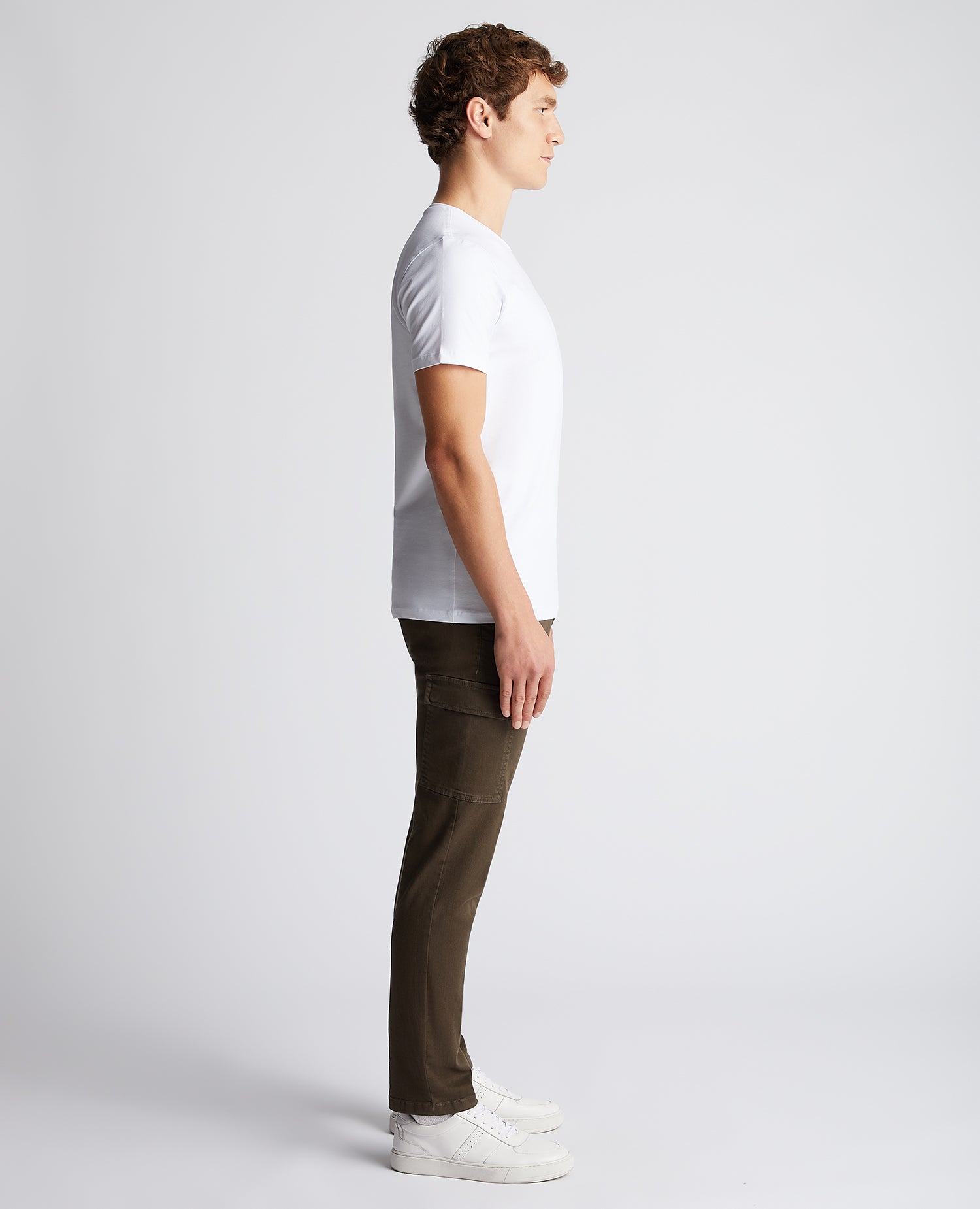 Slim Leg Stretch Cargo Trousers