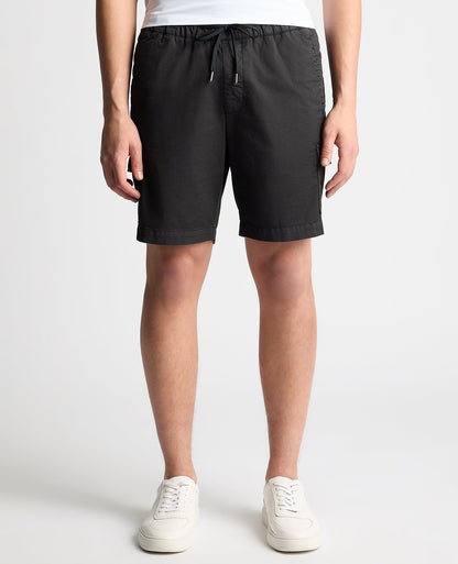 Slim Leg Cotton Stretch Cargo Shorts