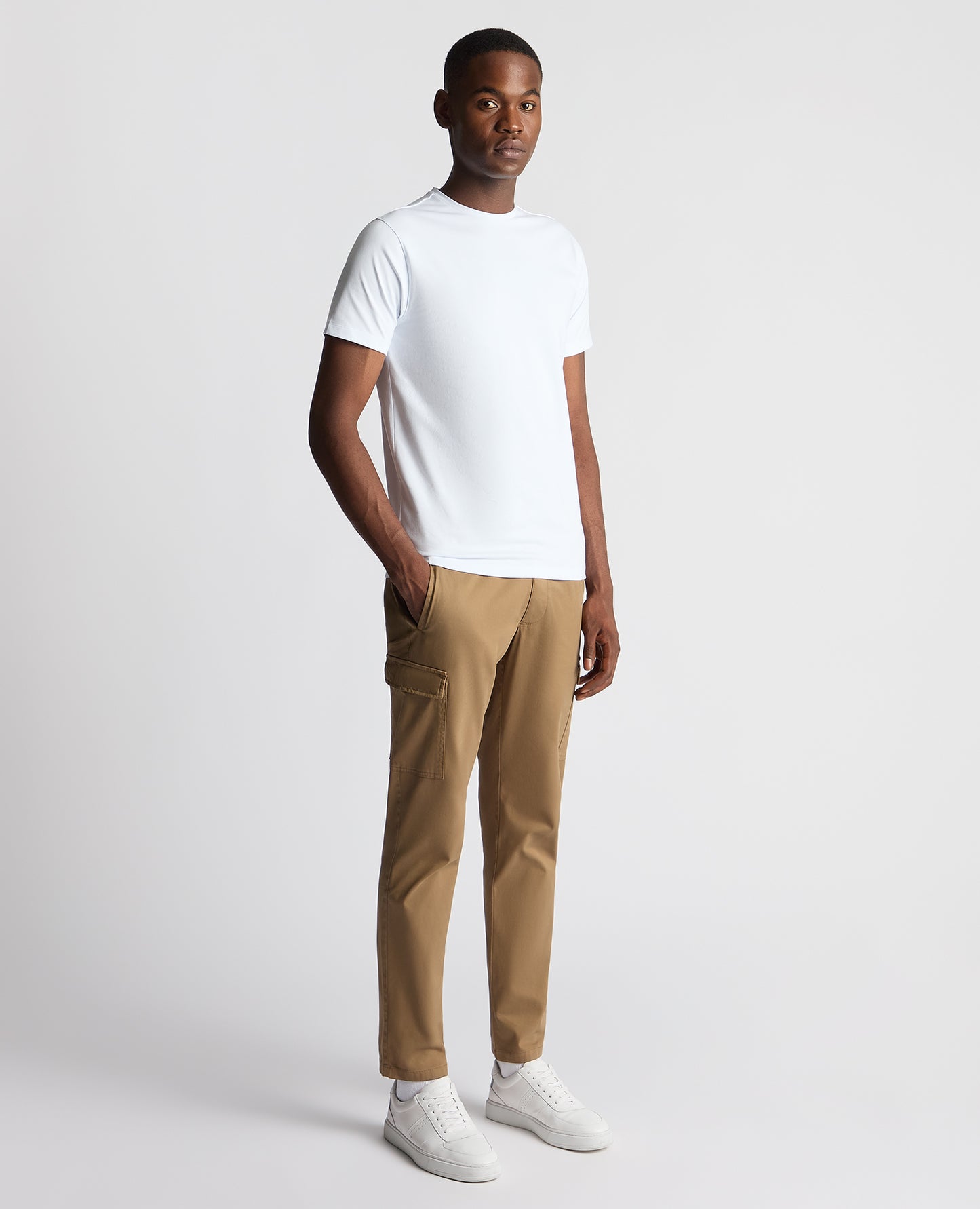 Slim Fit Cotton Stretch Cargos