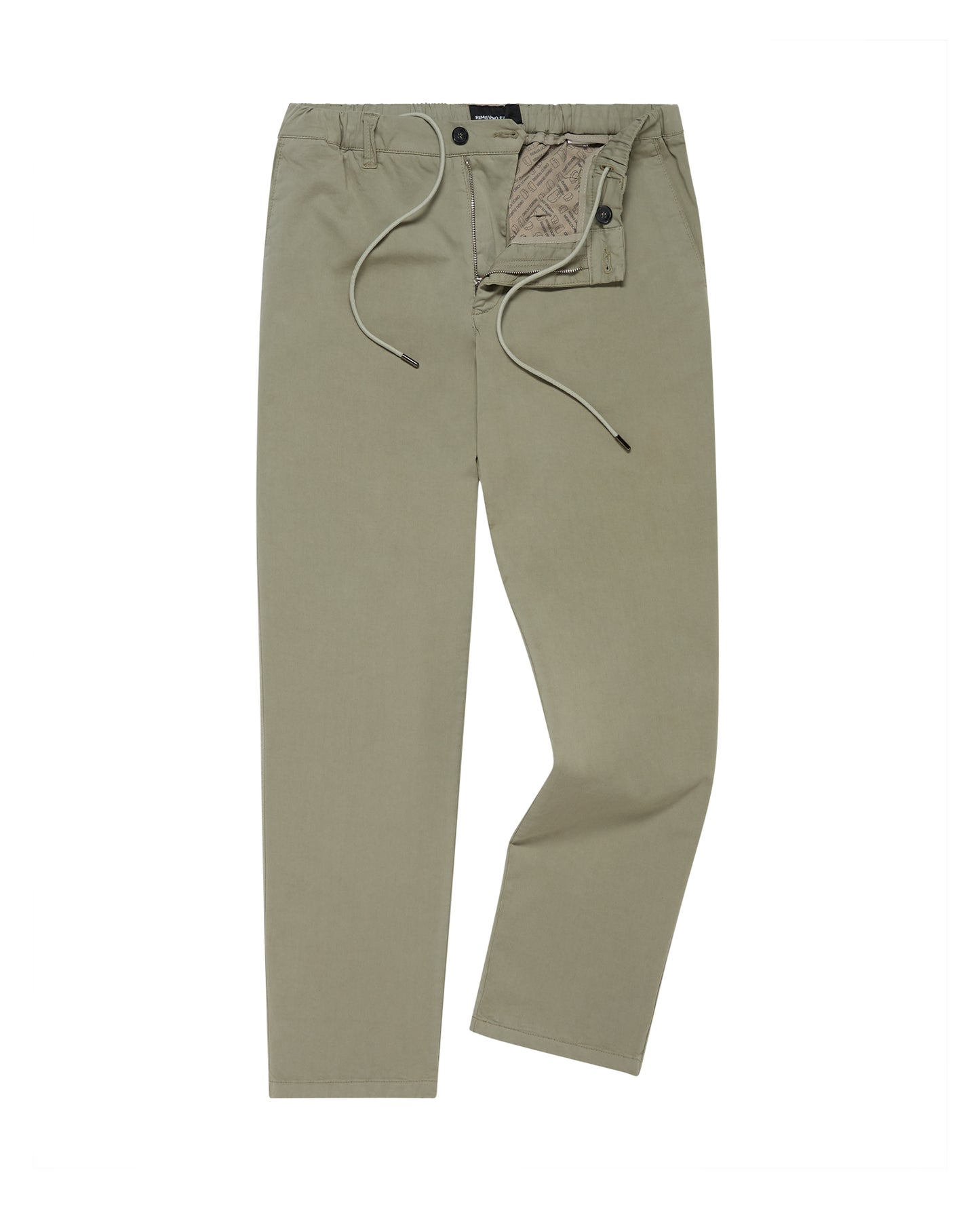 Straight Leg Cotton-Tencel Blend Chinos