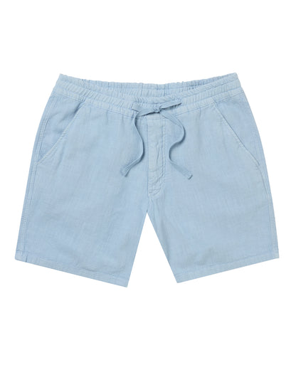 Slim Fit Cotton-Linen Shorts